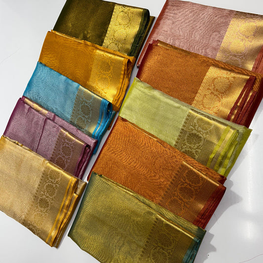 Banarasi Tissue Dyeable Silk Saree