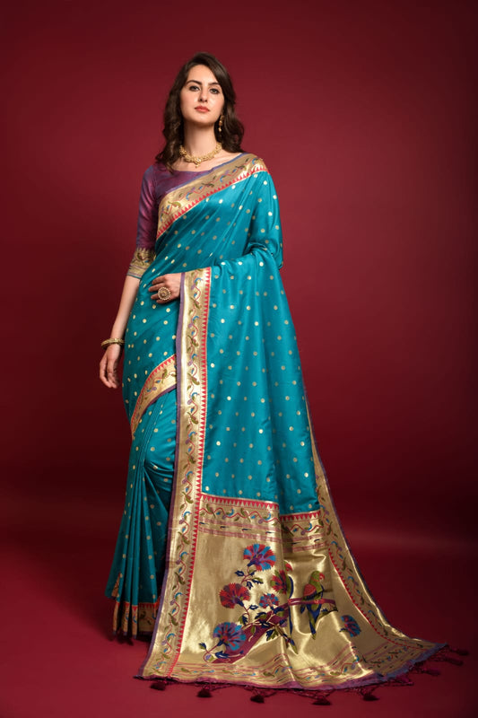 Banarasi Soft Silk Paithani Saree